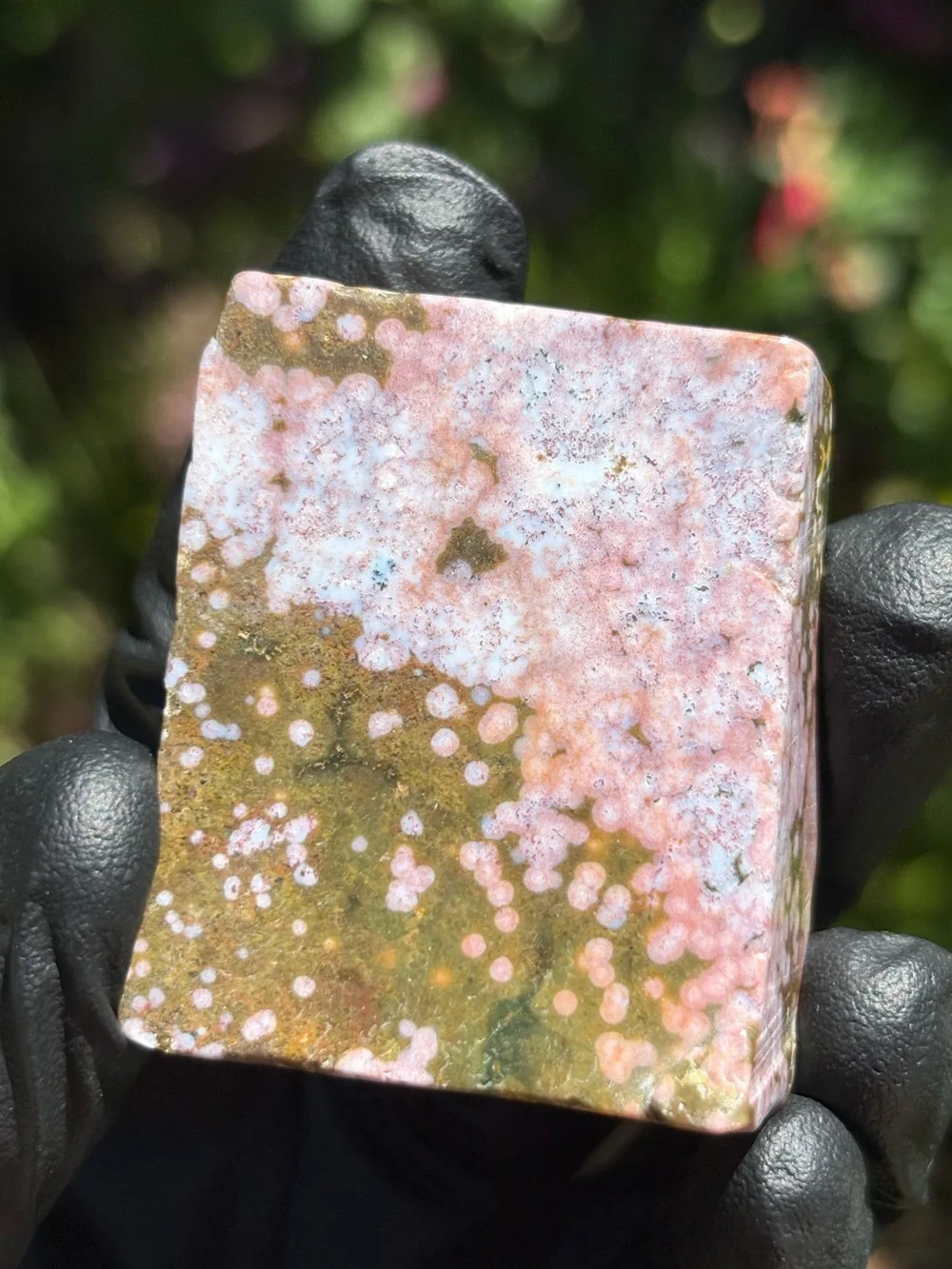 Ocean Jasper Crystal Freeform - Polished Sea Jasper - Orbicular Jasper